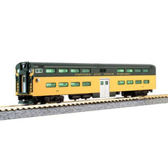 Kato 106-0046 - N Scale - Chicago & North Western 400 Starter Set - Standard DC -- E8A #5022A, 5 Bi-Level Cars; Unitrack Oval, Power Pack