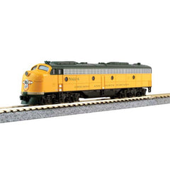 Kato 106-0046 - N Scale - Chicago & North Western 400 Starter Set - Standard DC -- E8A #5022A, 5 Bi-Level Cars; Unitrack Oval, Power Pack