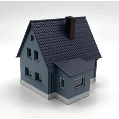 RIH -N Scale Bungalow Blue with Black Roof